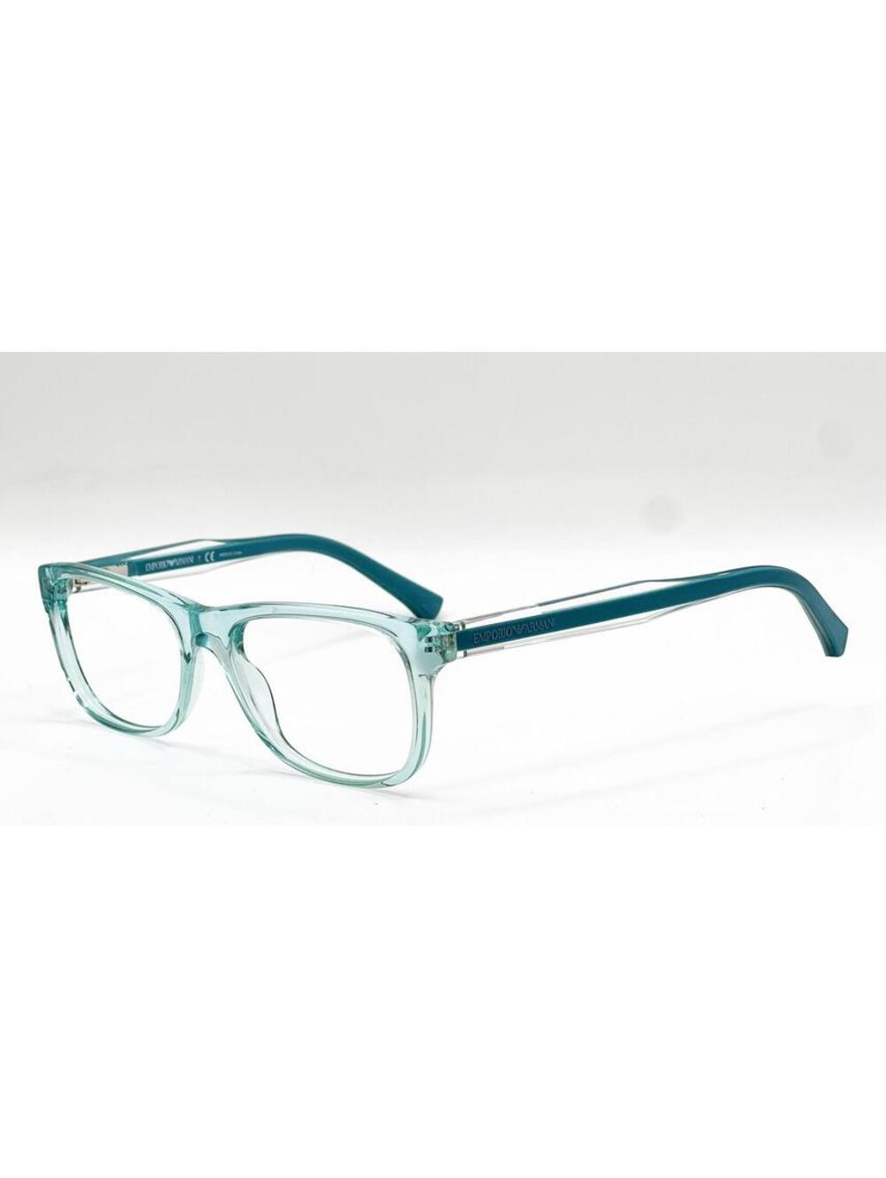 Emporio Armani Ea 3001 5068 Aqua Green Transparent Eyeglasses 52-17-140